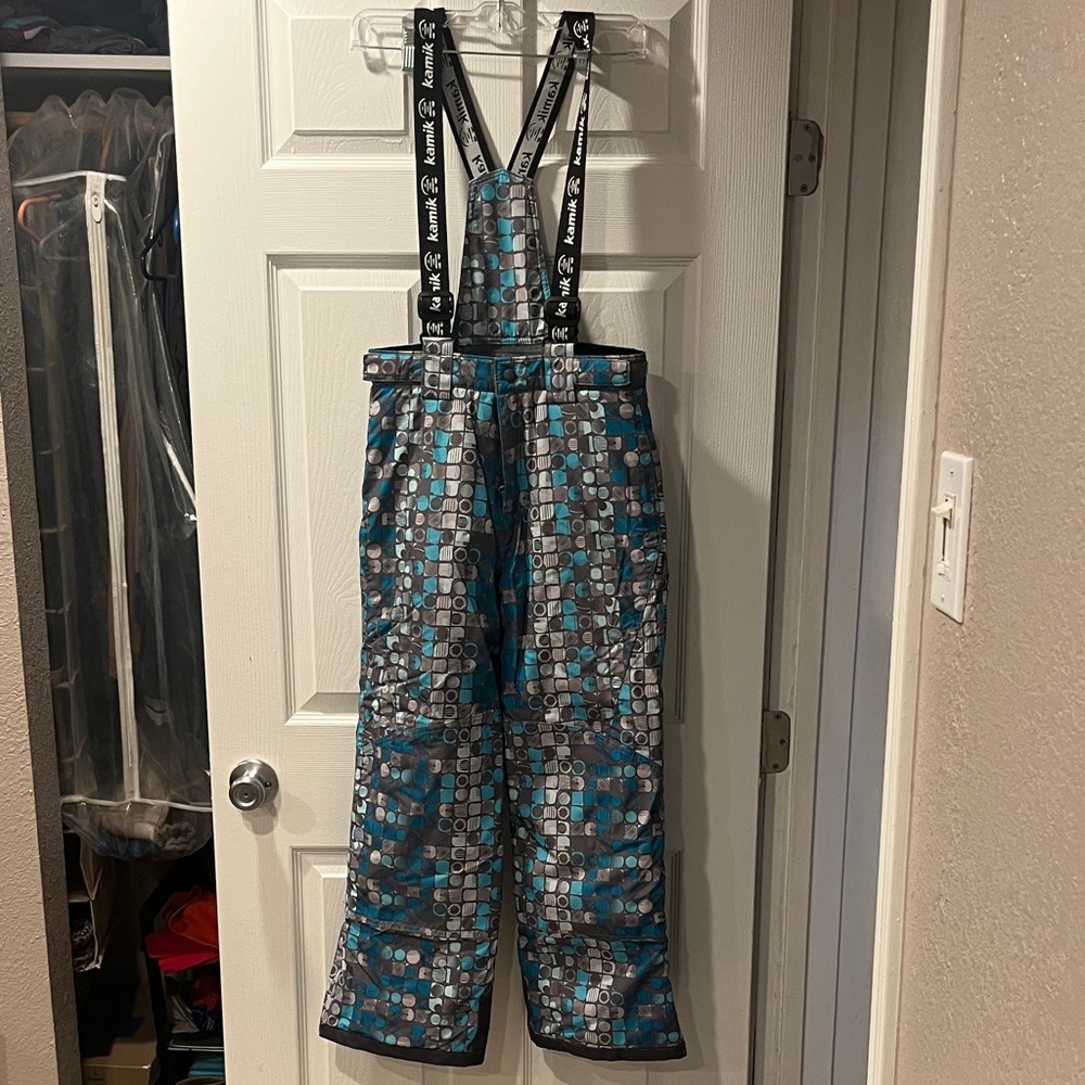 Stylish Patterned Kids Snow Pants